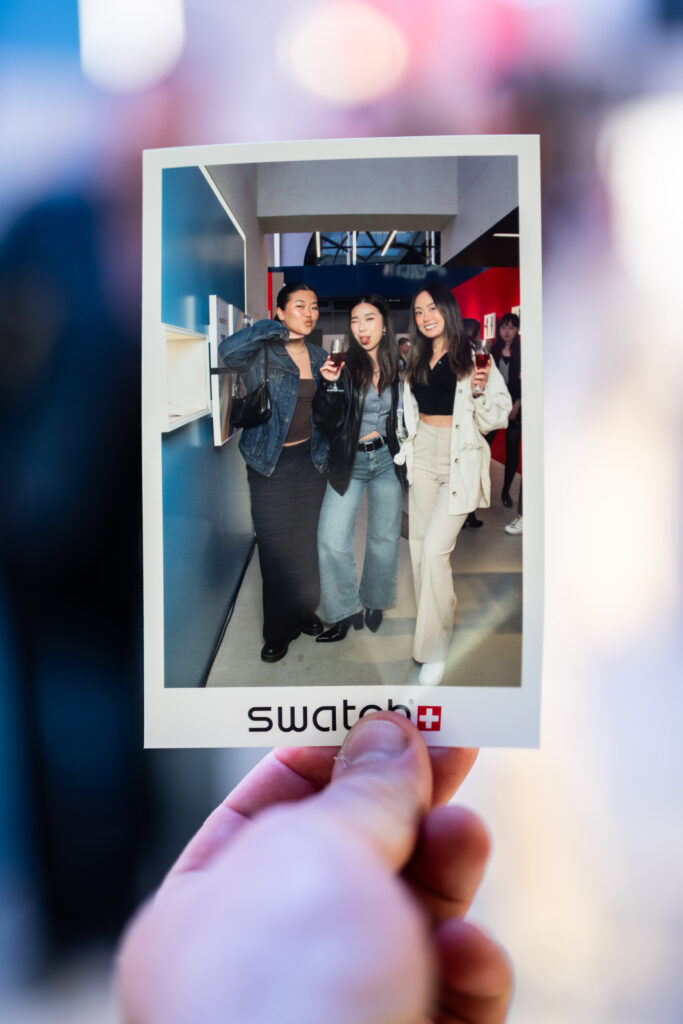 Swatch Instant Pic taken at Vancouver store opening party