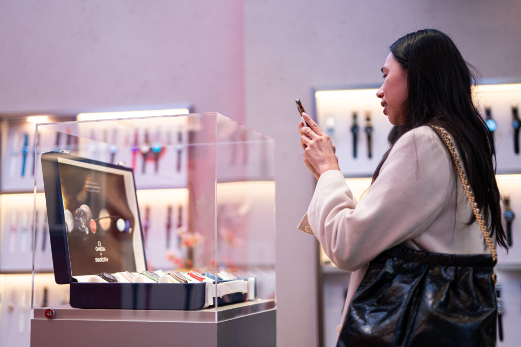 Swatch Vancouver Store Opening Party Influencer making content