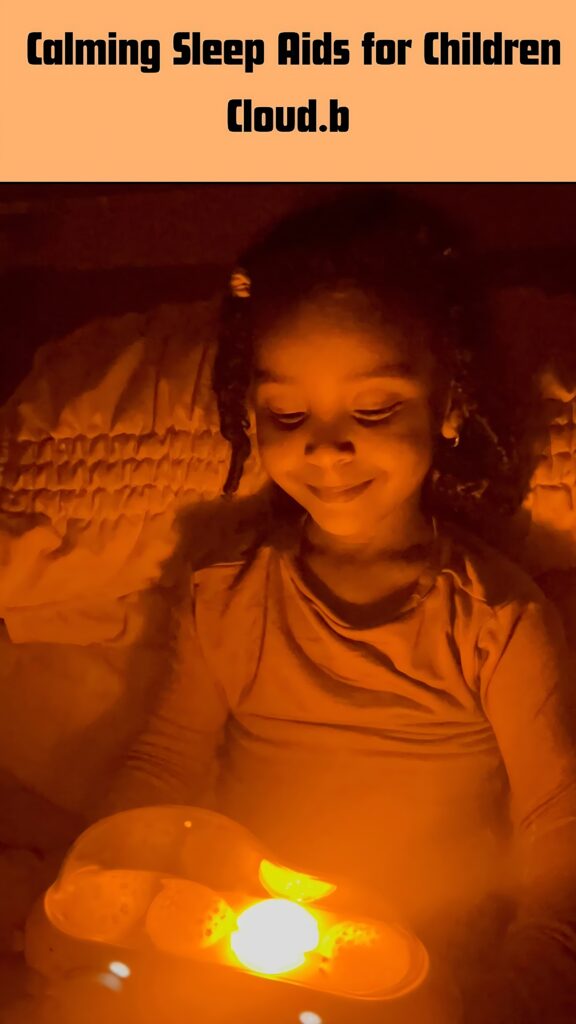 A young girl holds a Cloud b cloud-box