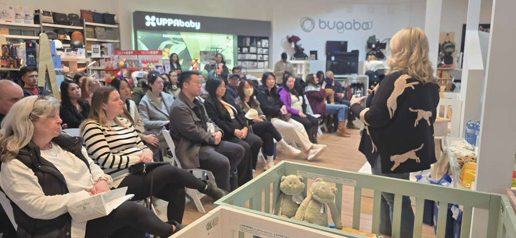 Cloud b sleep tutorial held at West Coast Kids. Planned and managed by Swerve Strategic Marketing