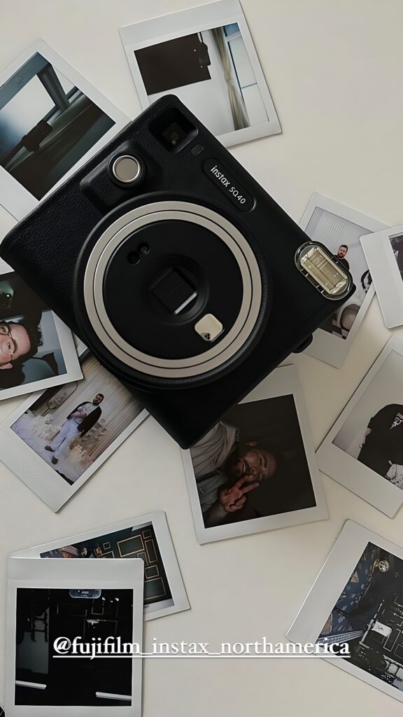 FujiFilm Instax SQ40 launch party influencer content. Planned and managed by Swerve Strategic Marketing