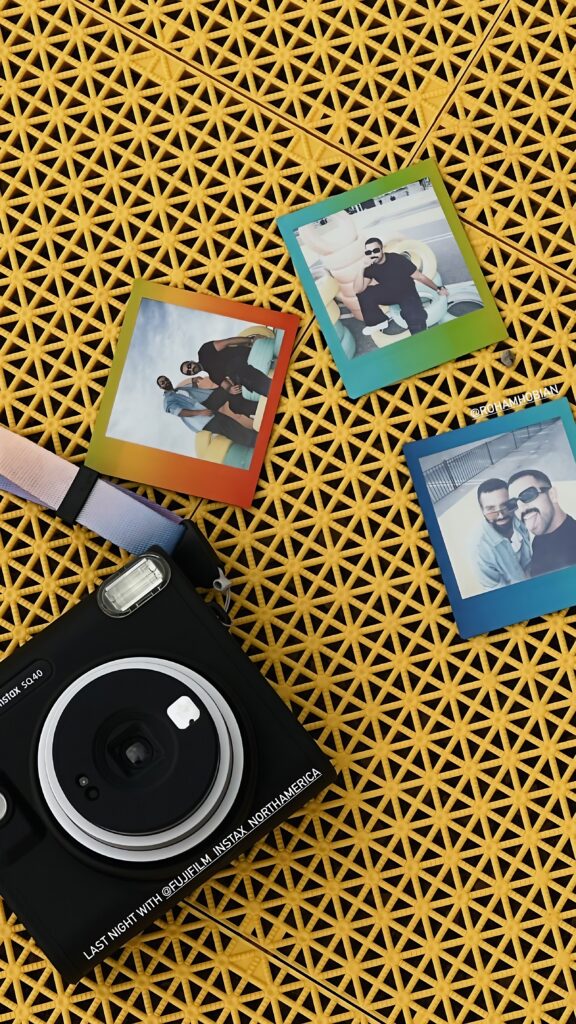 FujiFilm Instax SQ40 launch party influencer content. Planned and managed by Swerve Strategic Marketing