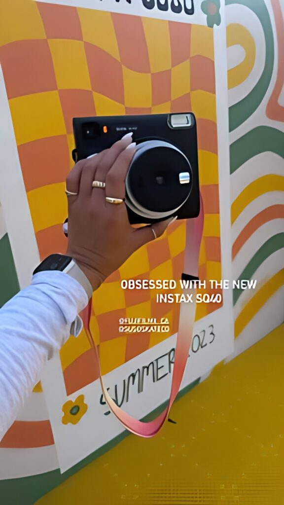 FujiFilm Instax SQ40 launch party influencer content. Planned and managed by Swerve Strategic Marketing